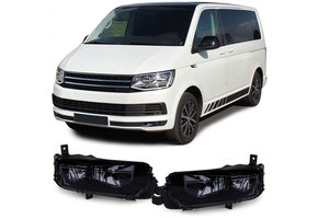 Mistlampen geschikt voor VW T6 bus - sportieve look - smoke zwart