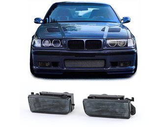 Mistlampen - voor BMW 3 - met beugels - smoke zwart