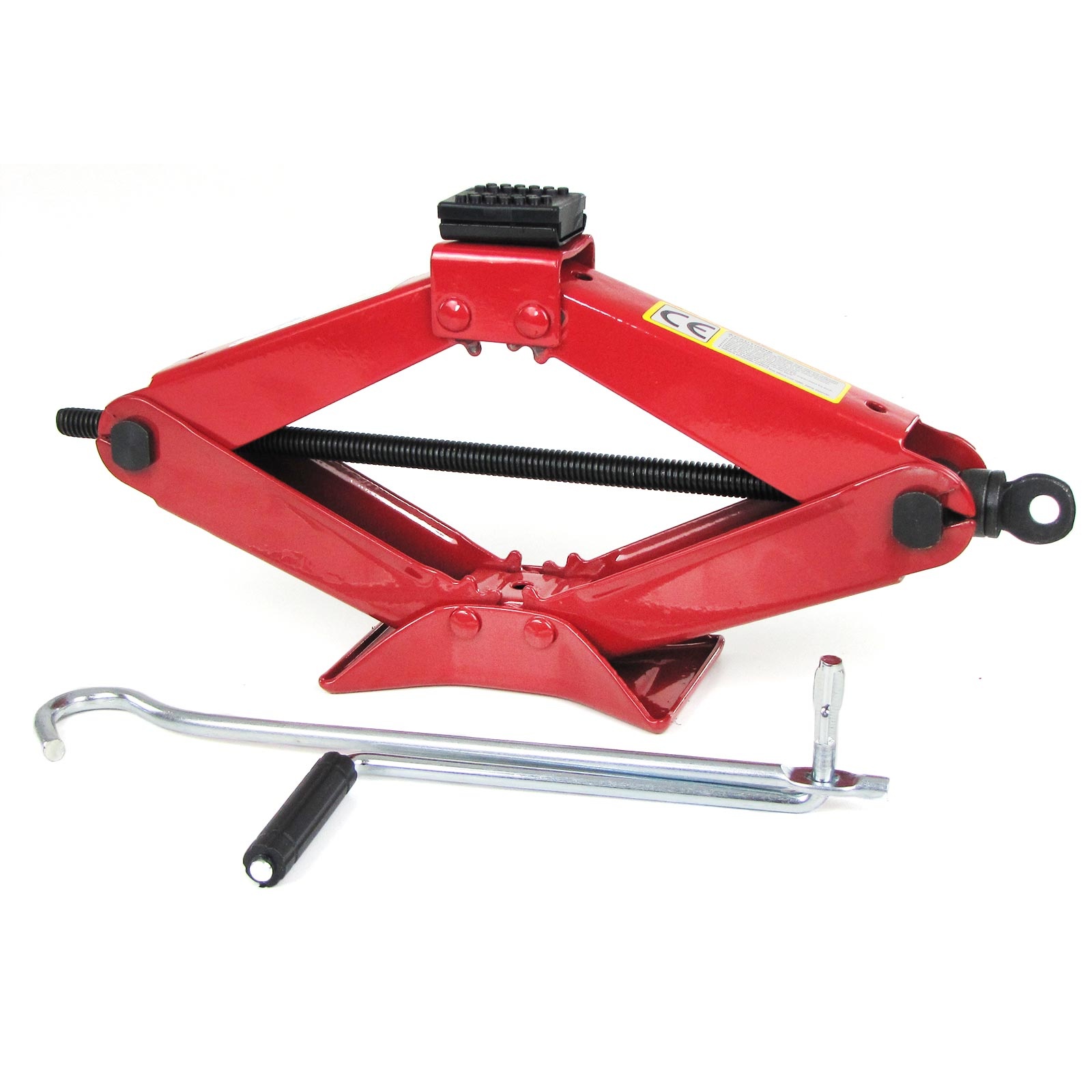 Schaarkrik - met handslinger - 430x110x90 mm - rood