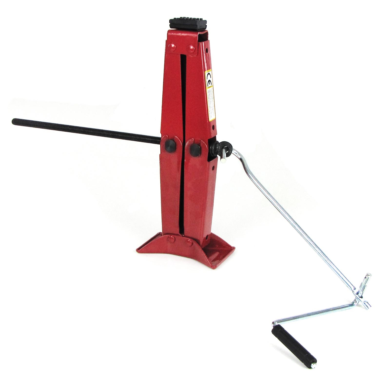 Schaarkrik - met handslinger - 430x110x90 mm - rood