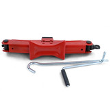 Schaarkrik - met handslinger - 430x110x90 mm - rood