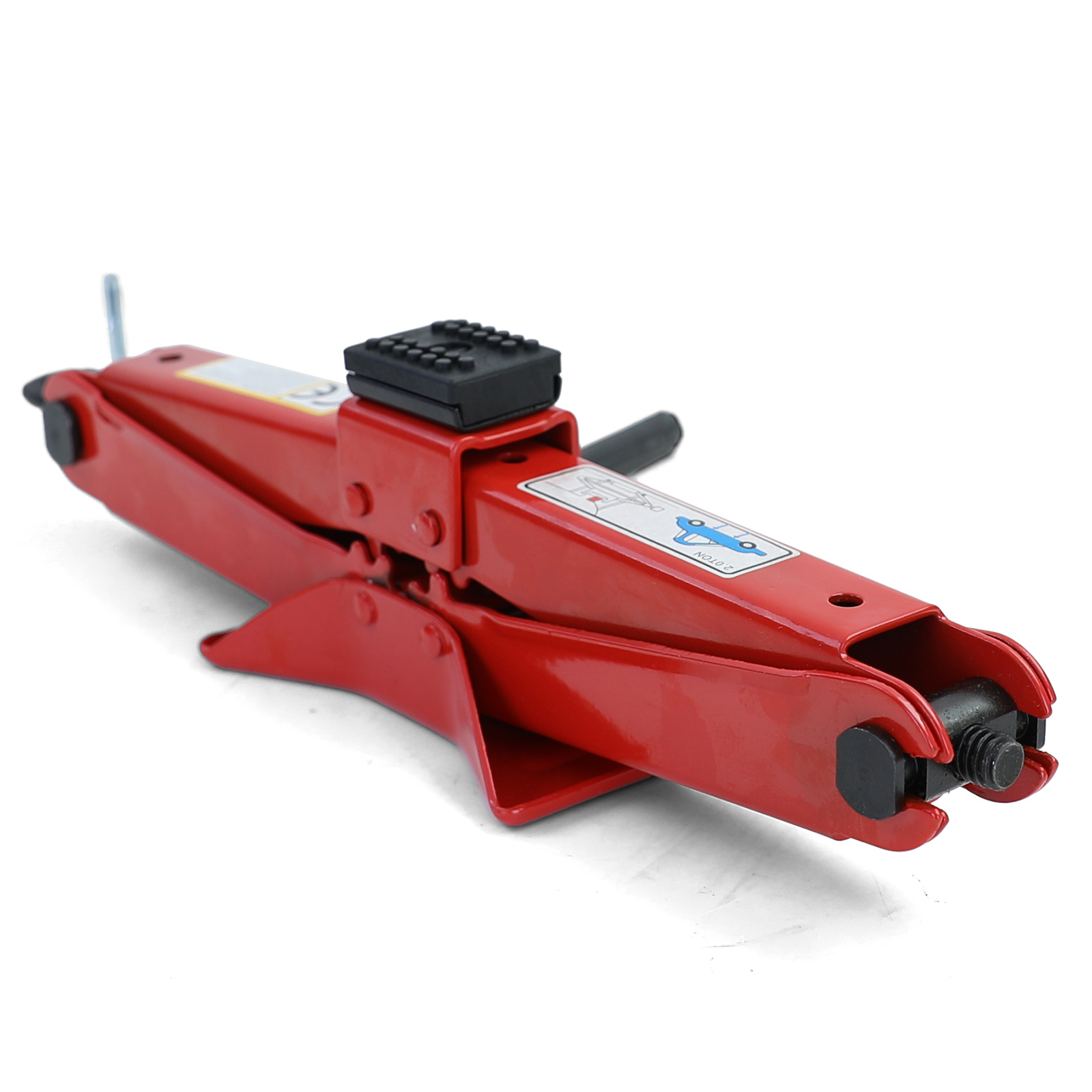 Schaarkrik - met handslinger - 430x110x90 mm - rood