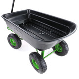 Bolderkar - kantelfunctie - 115x54x50 cm - zwart groen