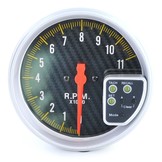 Toerenteller - schakellampje met beugel - 5'' - carbon