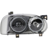 Koplampen - voor VW Golf 3 - dubbele koplamp - zwart smoke