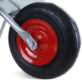 Kruiwagen - luchtbanden en metalen velgen - 126x60x55 cm