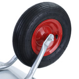 Kruiwagen - luchtbanden en metalen velgen - 126x60x55 cm