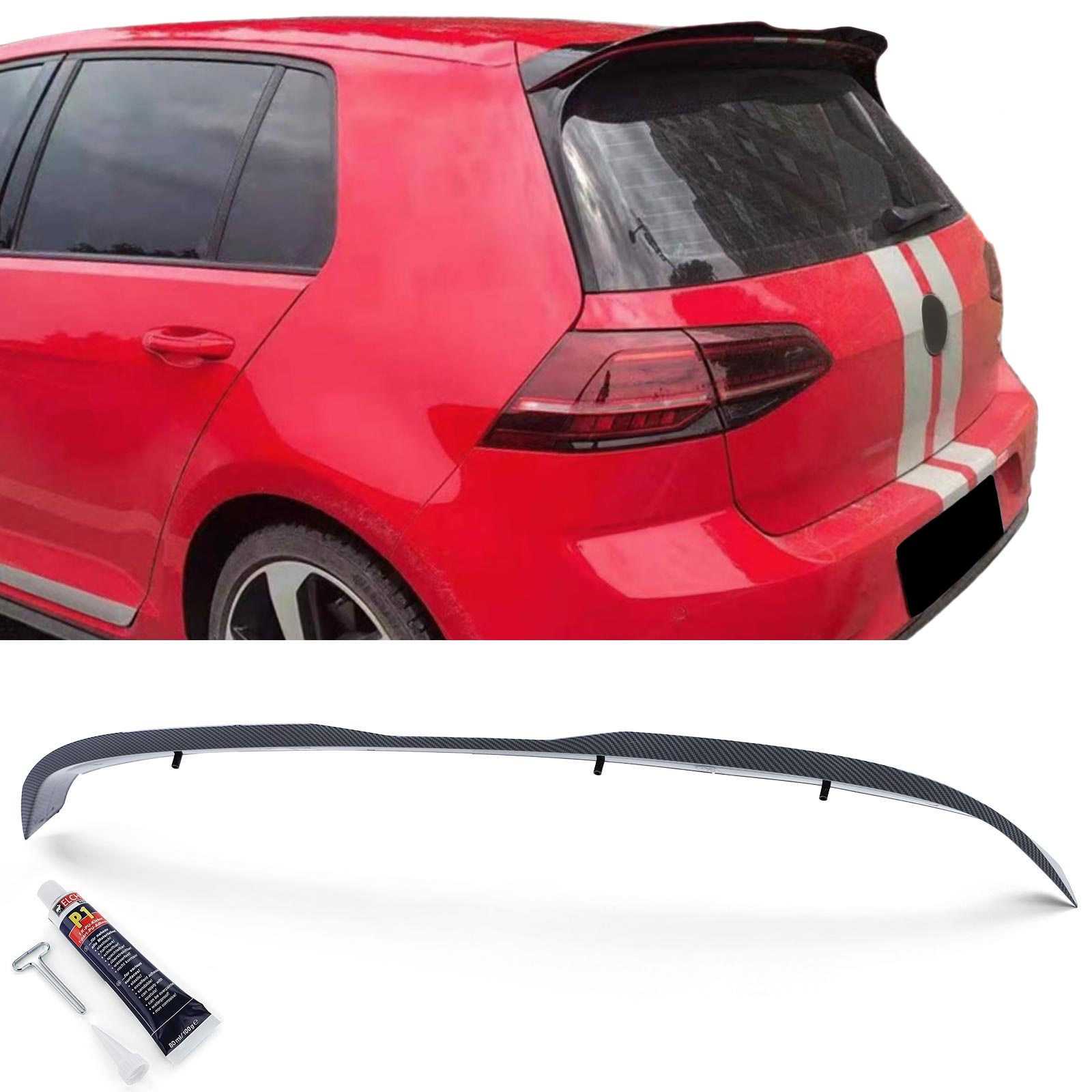 Spoiler - dakspoiler - voor VW Golf 7 GTI Sedan 2013-2020