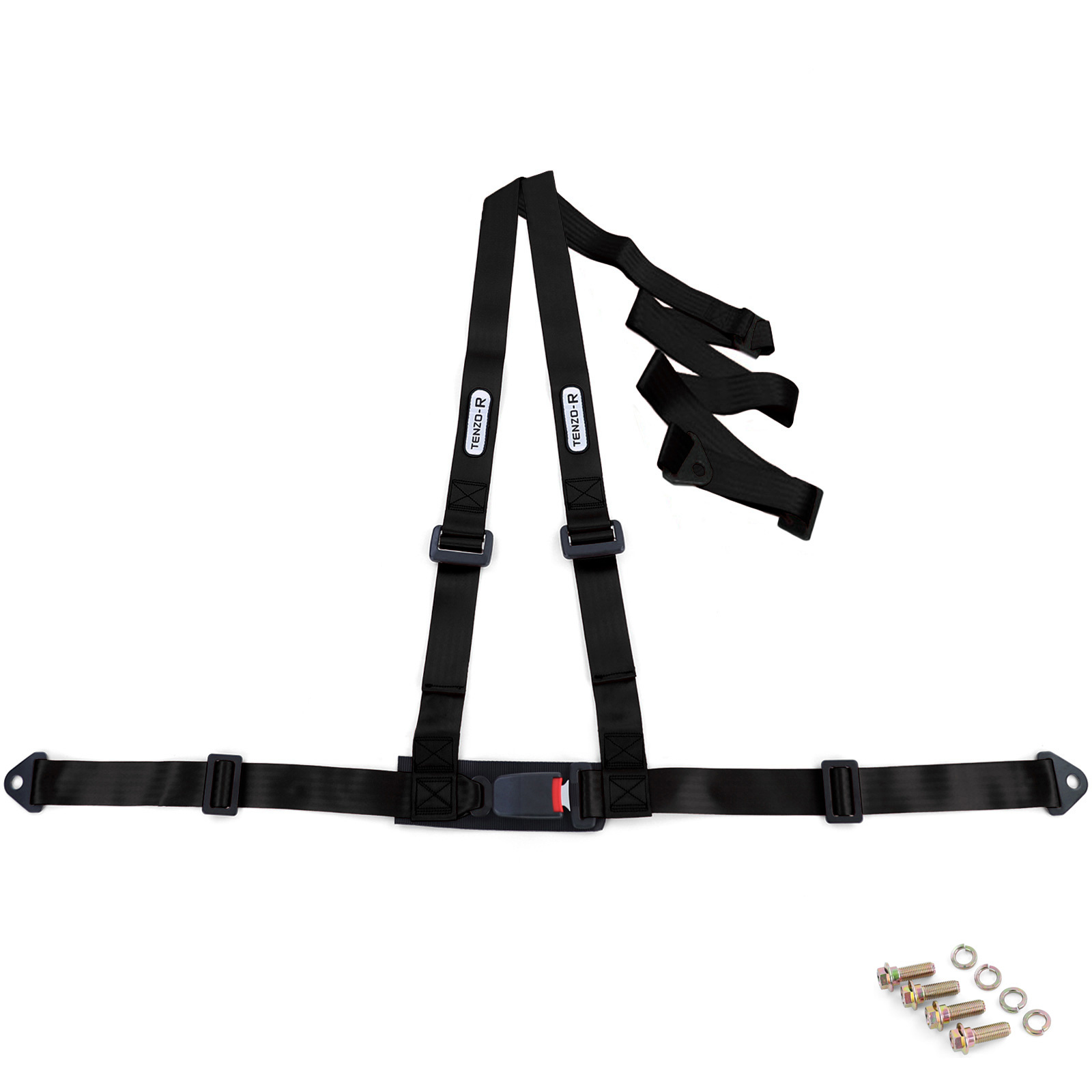 Tenzo-R - autogordel - 3 punts - sportgordel - zwart