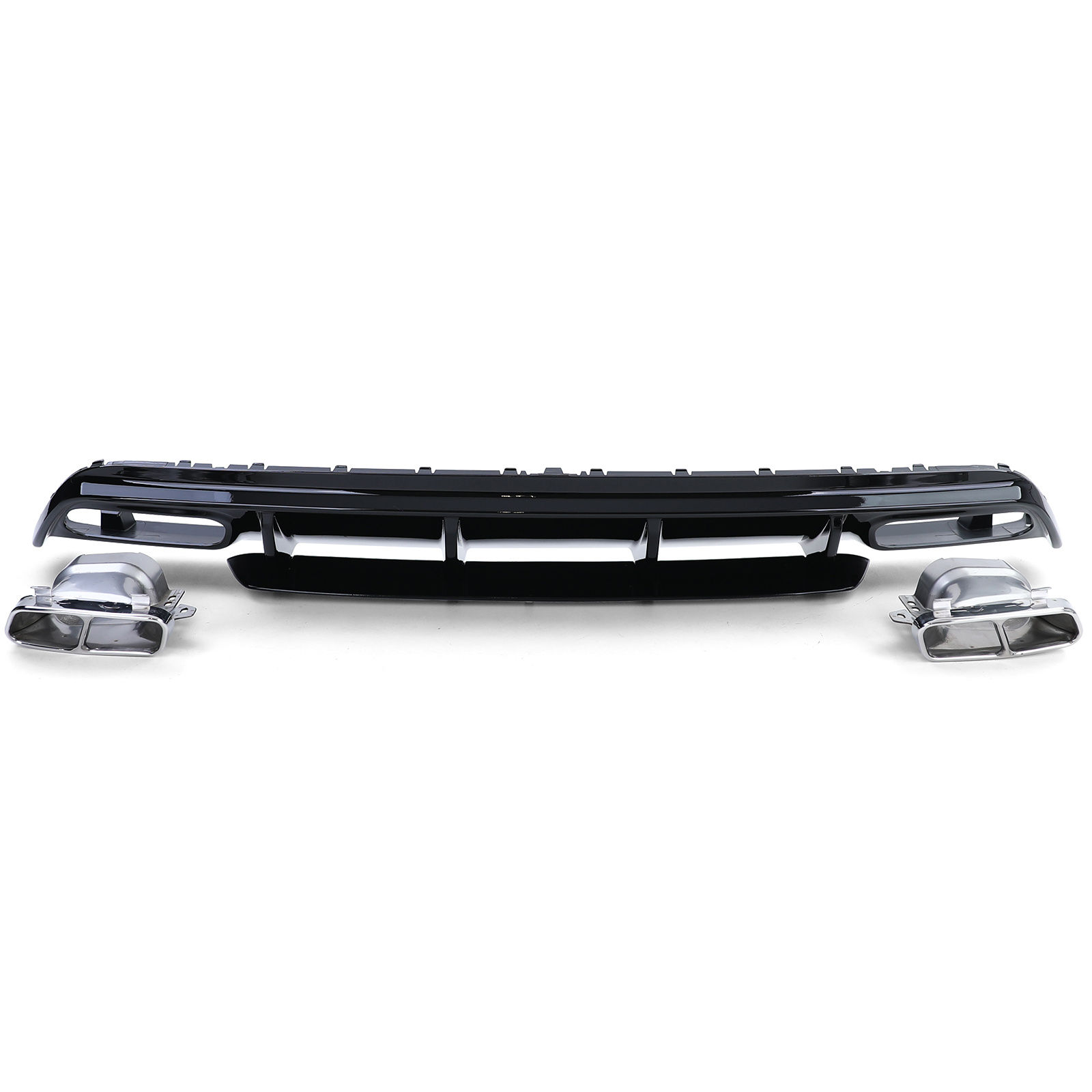 Achterbumper diffuser - uitlaatpijpen - Mercedes A-klasse W176