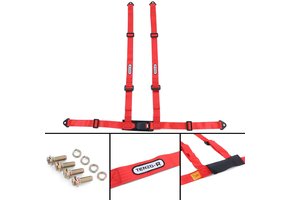 Tenzo-R - autogordel - 4 punts - sportgordel - rood