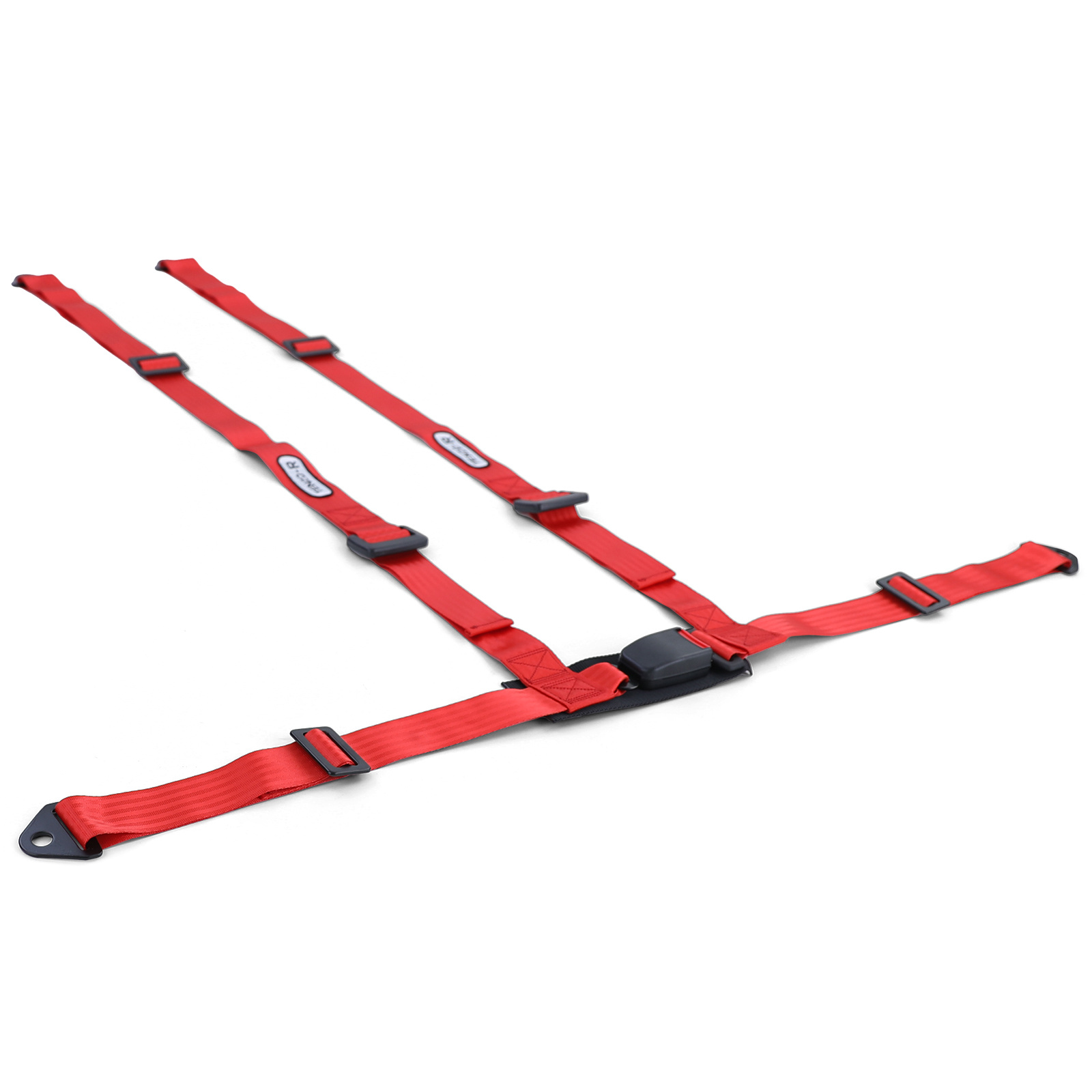 Tenzo-R - autogordel - 4 punts - sportgordel - rood