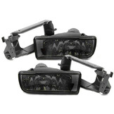 Mistlampen geschikt voor BMW E36 - met houderframe - smoke zwart