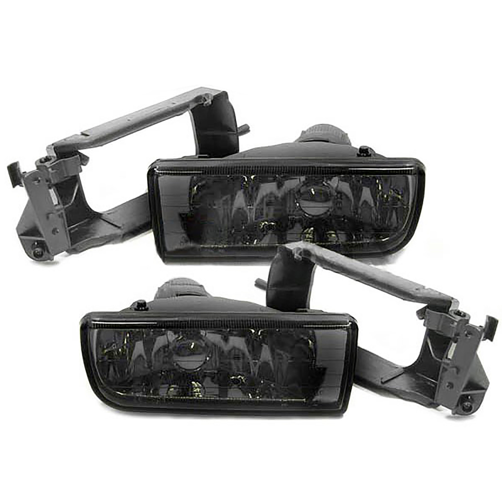 Mistlampen geschikt voor BMW E36 - met houderframe - smoke zwart
