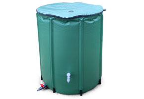 Regenton - opvouwbaar - met aftapkraak - 88x50 cm - 160 liter
