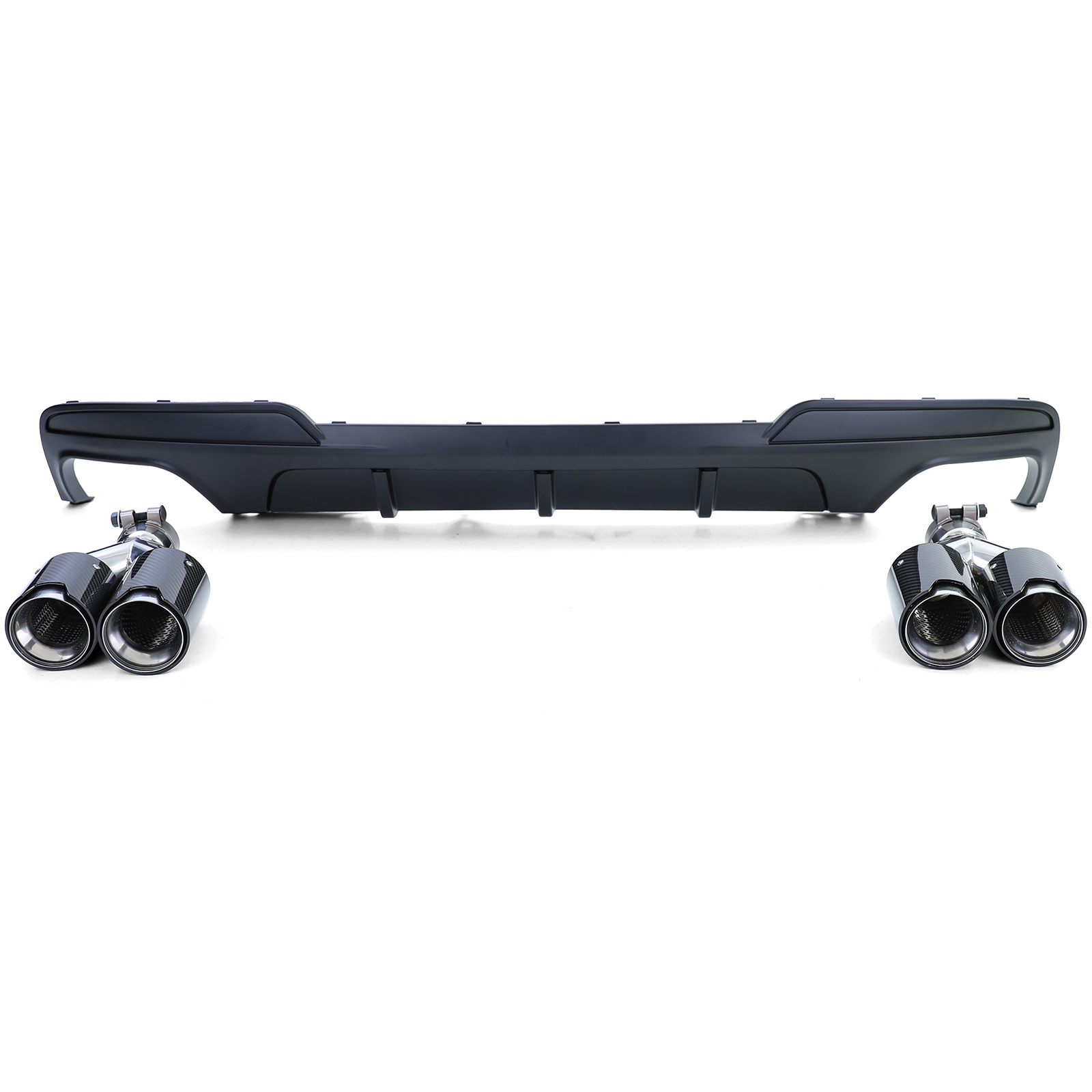 Achterbumper diffuser - met 4 eindpijpen - geschikt voor BMW F10 F11 2010-2017