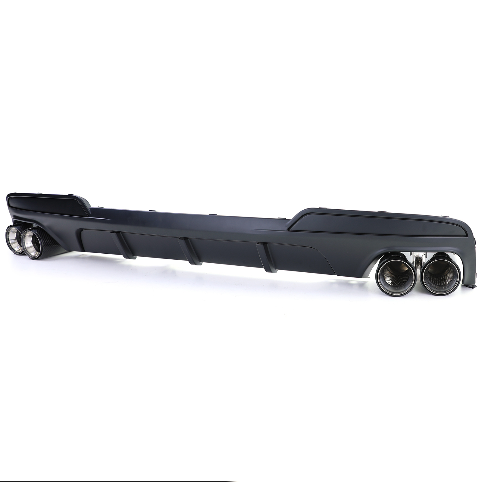 Achterbumper diffuser - met 4 eindpijpen - geschikt voor BMW F10 F11 2010-2017