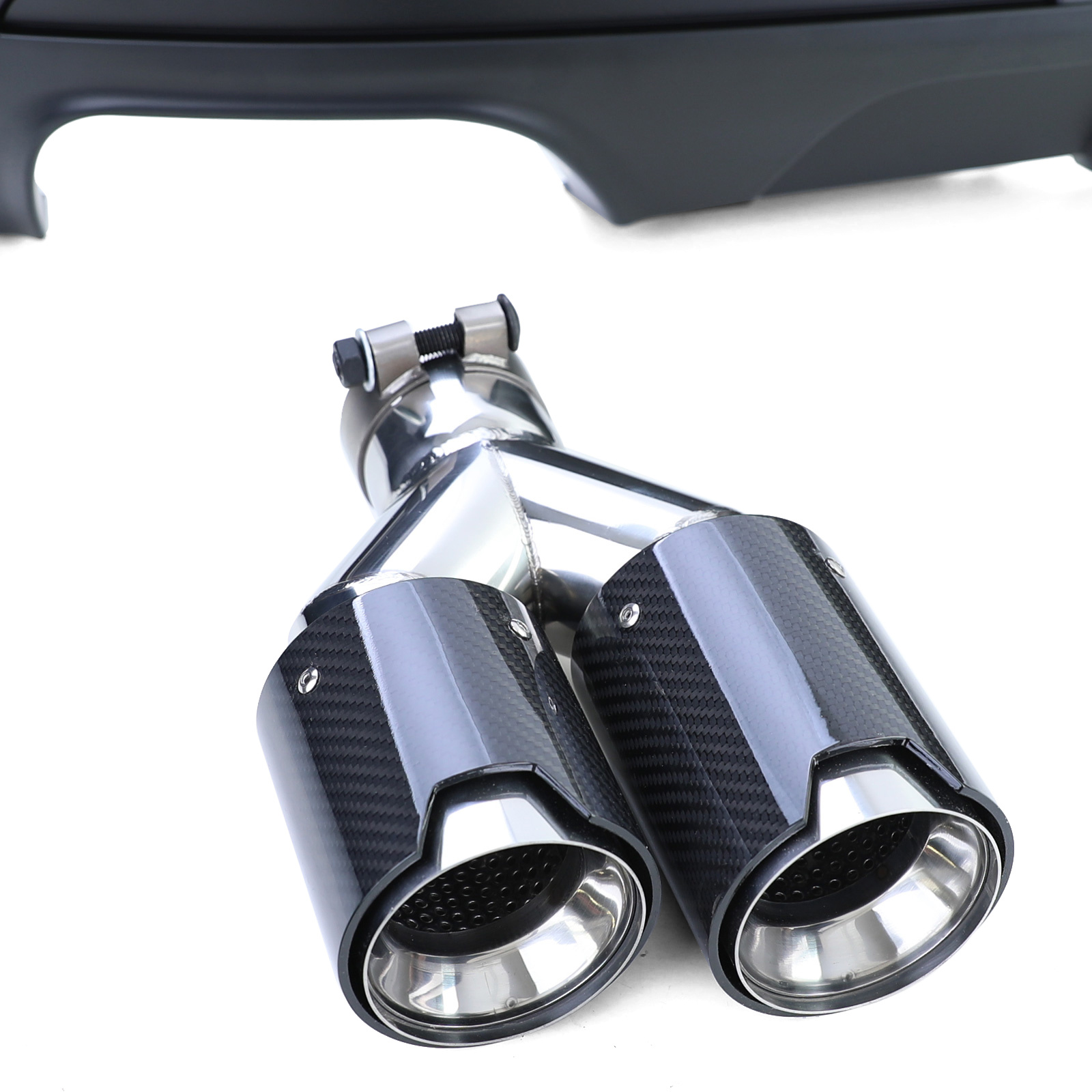 Achterbumper diffuser - met 4 eindpijpen - voor BMW F10 F11 2010-2017