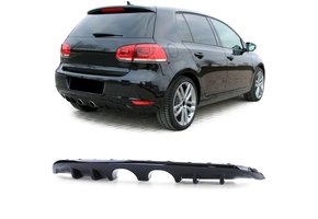 Achterbumper diffuser - dubbele pijp - VW Golf 6 1K 2008-2013