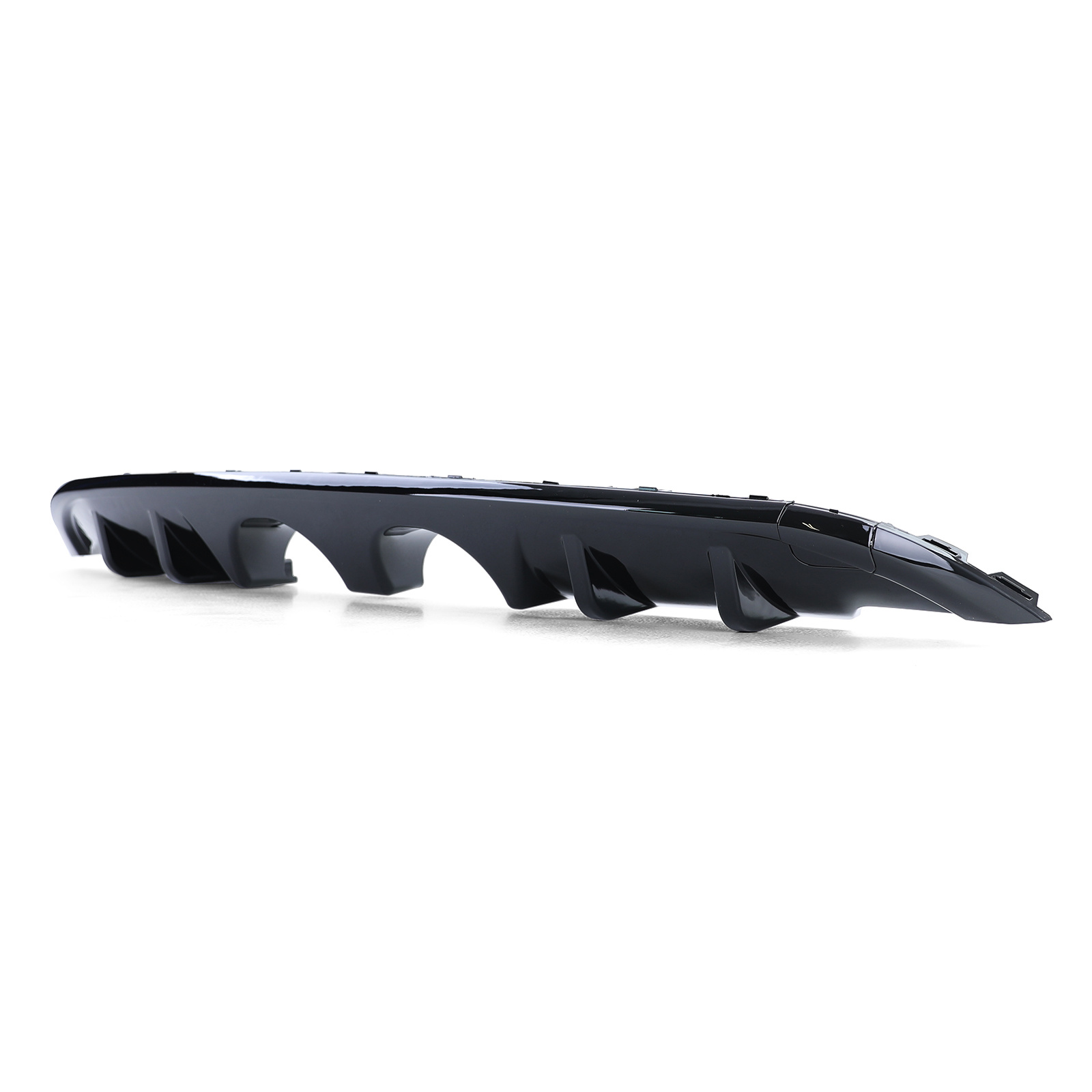 Achterbumper diffuser - dubbele pijp - VW Golf 6 1K 2008-2013
