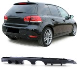 Achterbumper diffuser - dubbele pijp geschikt voor VW Golf 6 1K 2008-2013