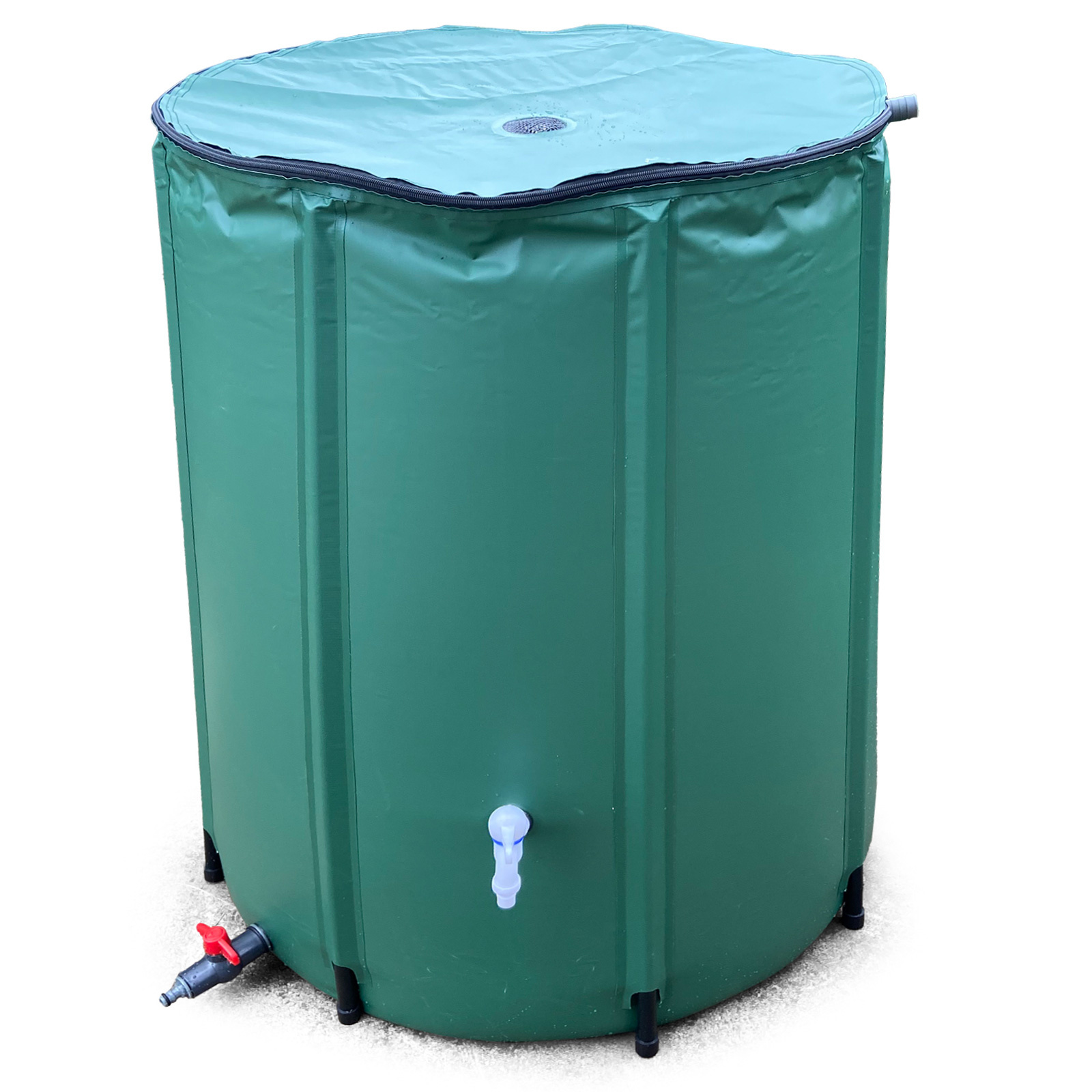 Regenton - opvouwbaar - met aftapkraak - 88x60 cm - 250 liter