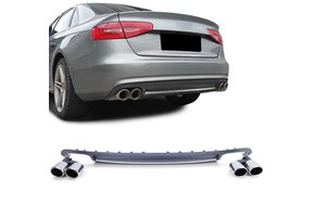Achterbumper diffuser - inzetbumper - Audi A4 B8 Limo Avant
