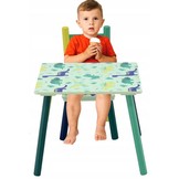 Kindertafel en stoeltjes - dinosaurus thema - houten materiaal