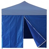 Gardenline - zijwand partytent - 3 x 3m - blauw - 300x193 cm