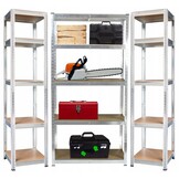 Gardenline - stellingkast - set van 3 - 90x40x180cm 40x40x180cm