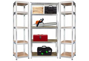 Gardenline - stellingkast - set van 3 - 90x40x180cm 40x40x180cm