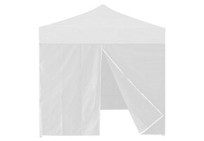 Gardenline - zijwand partytent - 3 x 3m - wit - 300x193 cm