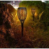 Tuinlampen 12 stuks - 53cm - op zonne-energie - warm licht