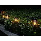 Tuinlampen 12 stuks - 53cm - op zonne-energie - warm licht
