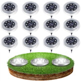 Tuinlampen 12 stuks - 13x11.5cm - LED - RVS