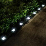 Tuinlampen 12 stuks - 13x11.5cm - LED - RVS