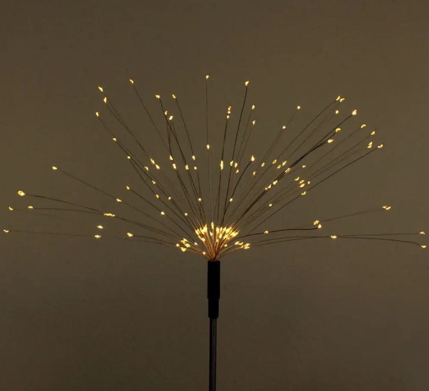 Tuinlampen 4 stuks - 90cm - 90 lichten - warm wit