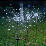 Tuinlampen 4 stuks - 90cm - 90 koud witte LEDs - Solar