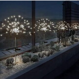 Tuinlampen 4 stuks - 90cm - 90 koud witte LEDs - Solar