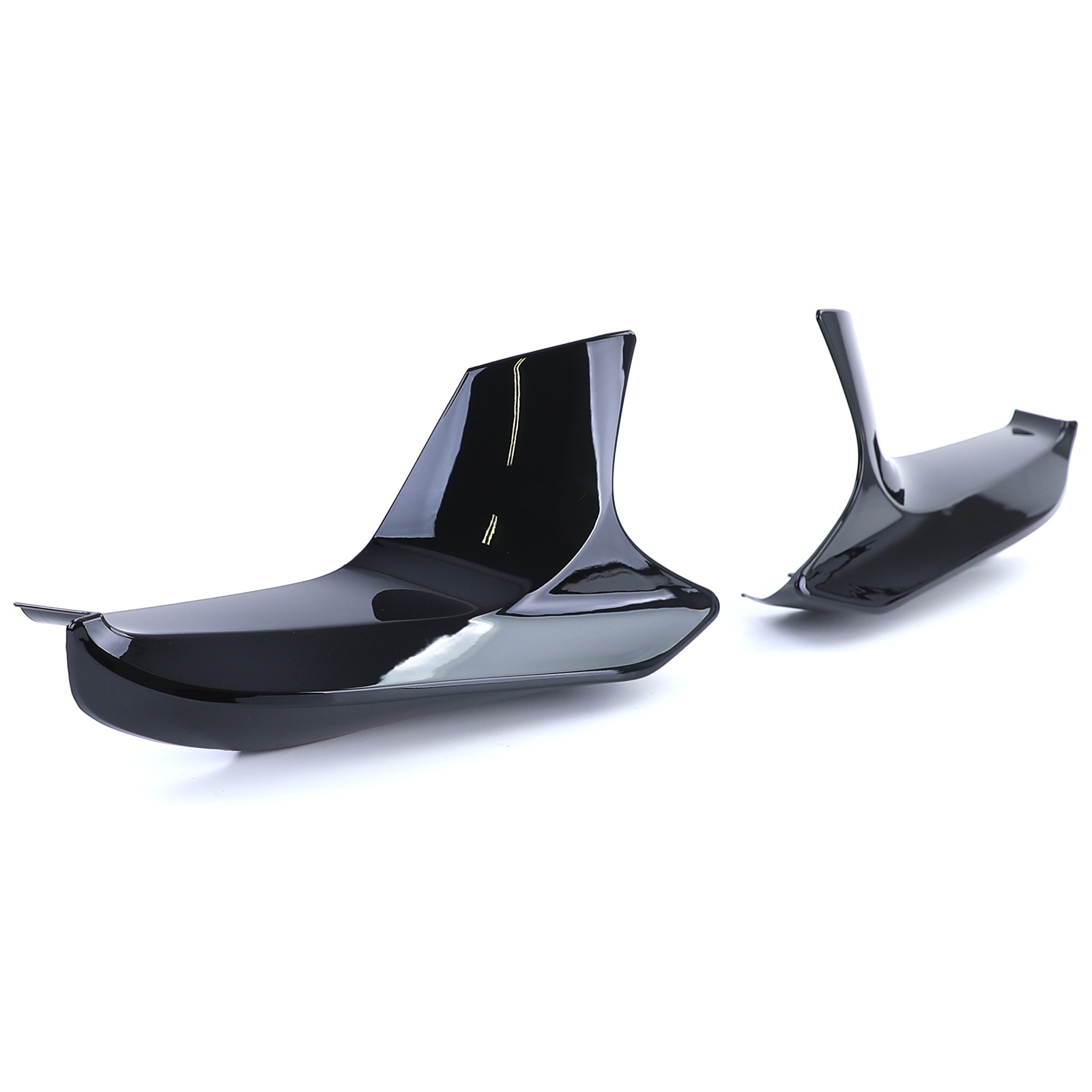 Spoiler - voorspoiler - hoeksplitter geschikt voor BMW M5 F90 2018 - zwart