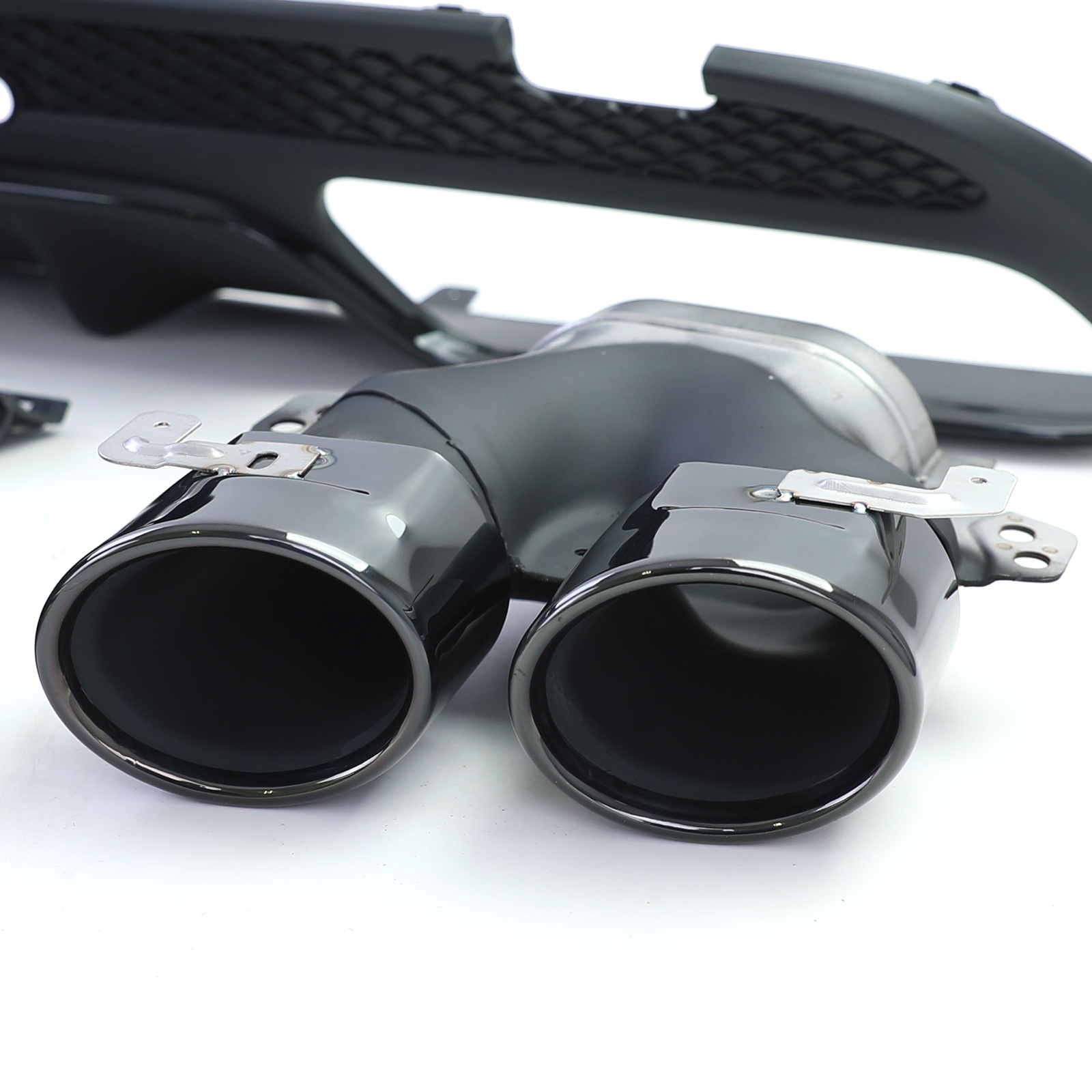 Achterbumper diffuser - voor Mercedes C W205 Sedan 2013-2018