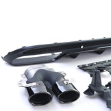 Achterbumper diffuser geschikt voor Mercedes C W205 Sedan 2013-2018