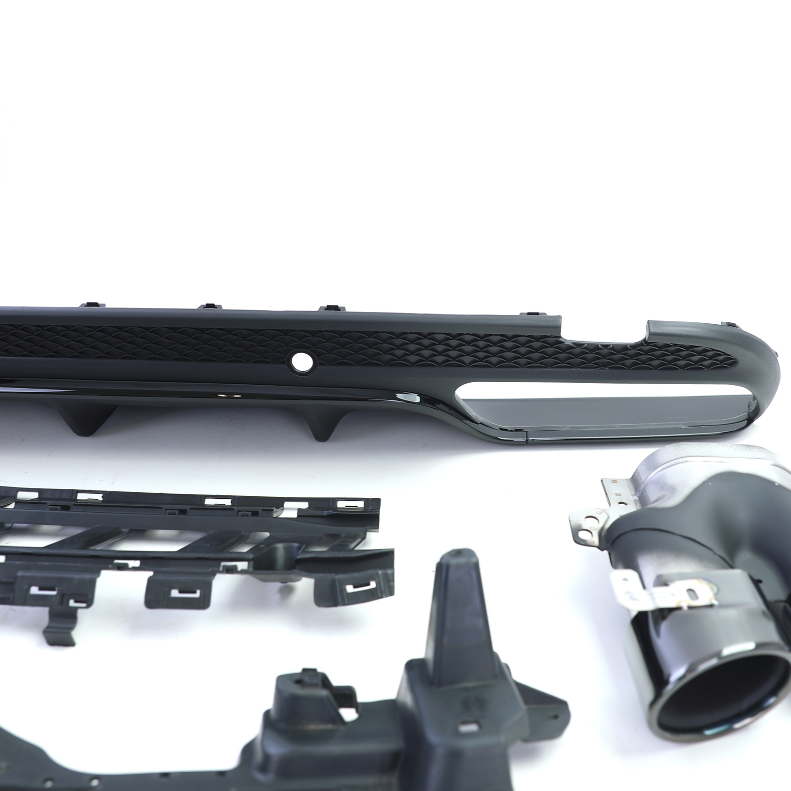 Achterbumper diffuser - voor Mercedes C W205 Sedan 2013-2018