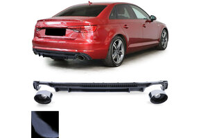 Achterbumper diffuser geschikt voor Audi A4 B9/8W/sedan/avant 2016-2019