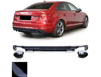 Achterbumper diffuser - voor Audi A4 B9/8W/sedan/avant 2016-2019