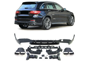 Achterbumper diffuser - Mercedes GLC X253 SUV 2015-2018