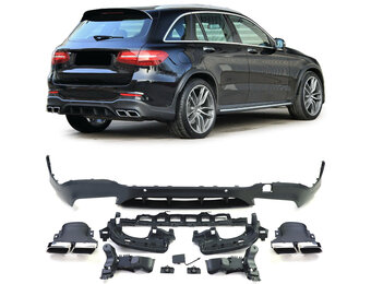 Achterbumper diffuser - Mercedes GLC X253 SUV 2015-2018