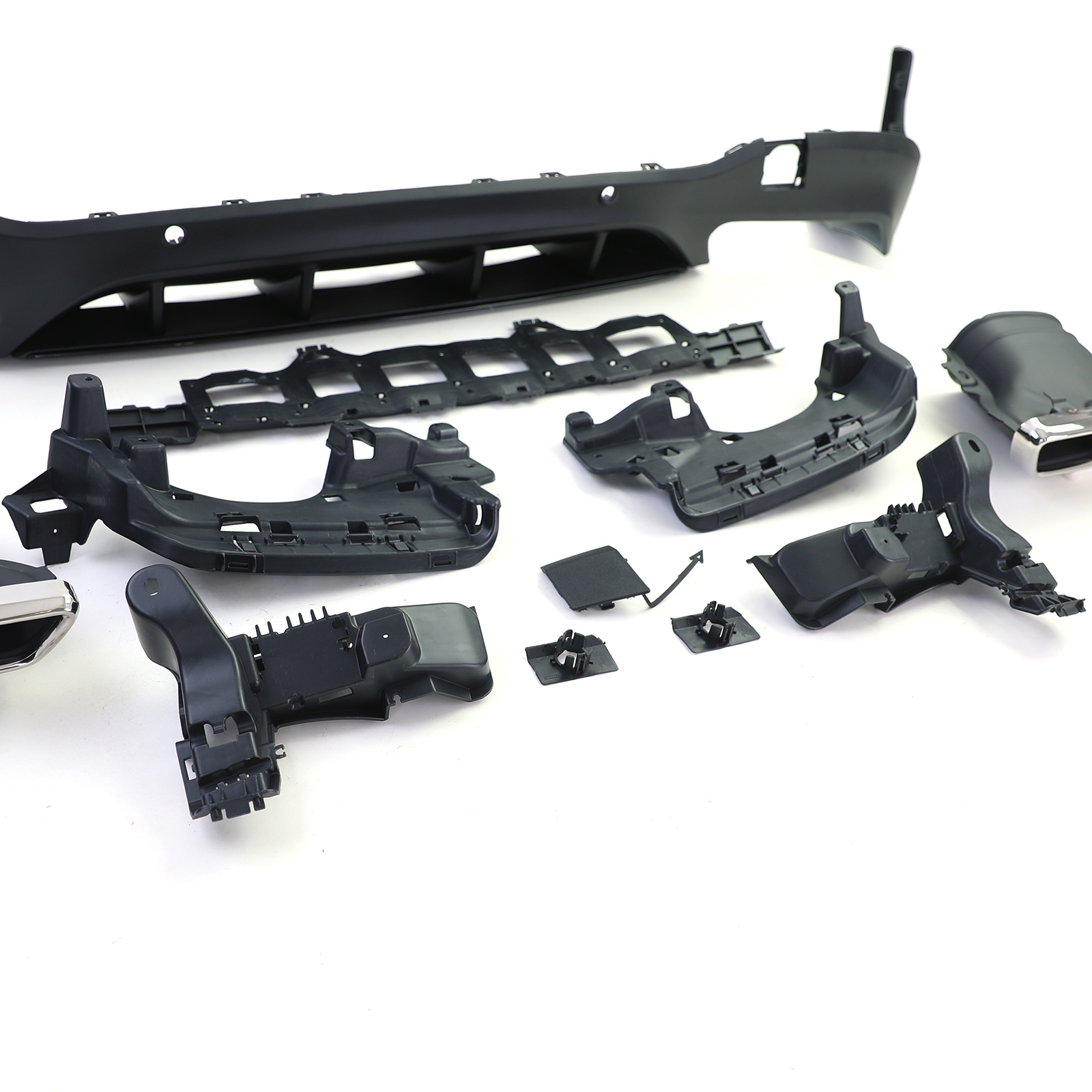 Achterbumper diffuser geschikt voor Mercedes GLC X253 SUV 2015-2018