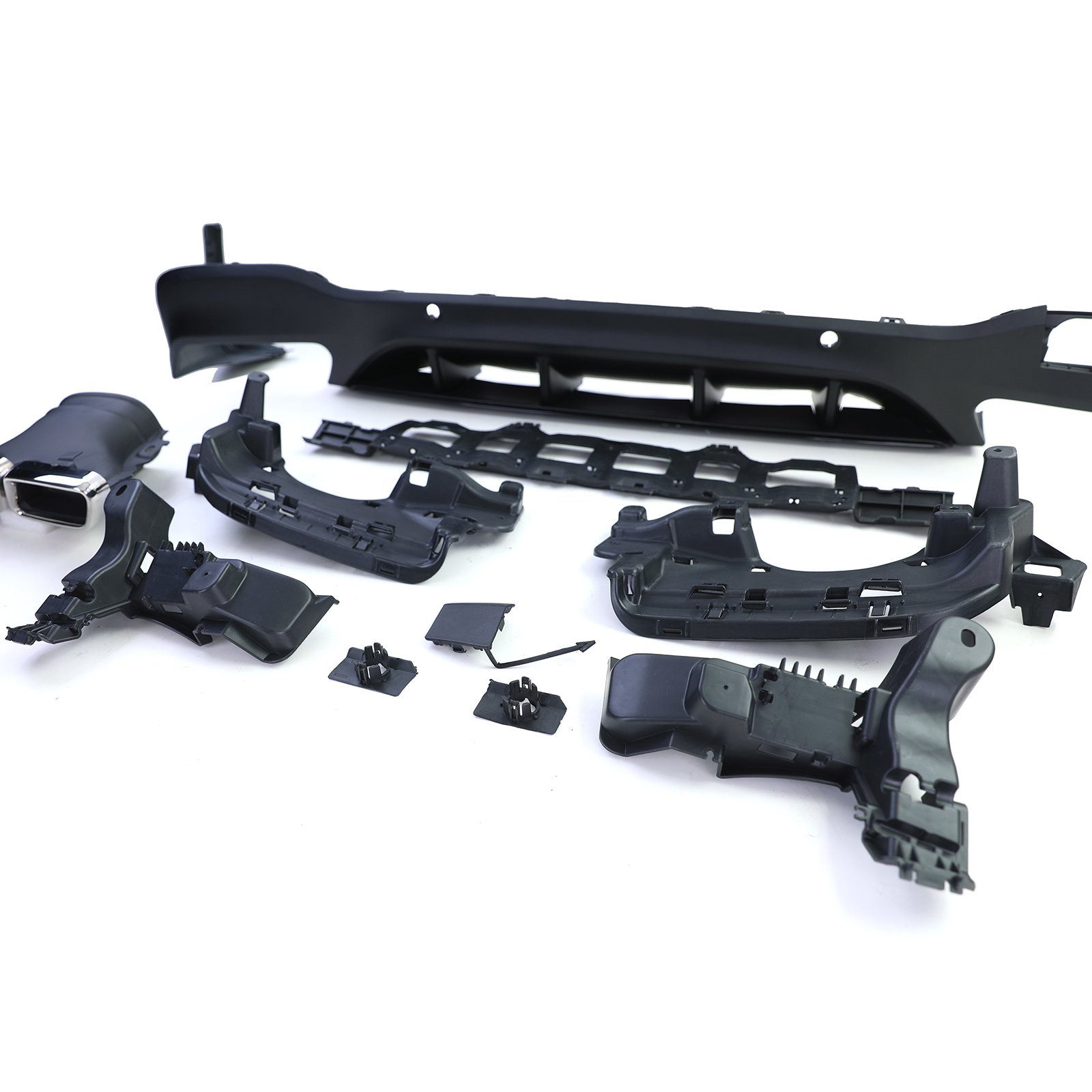 Achterbumper diffuser geschikt voor Mercedes GLC X253 SUV 2015-2018