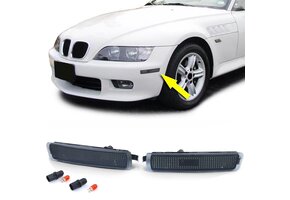 Zijkant knipperlichten - BMW Z3 1999-2003 - gerookt zwart